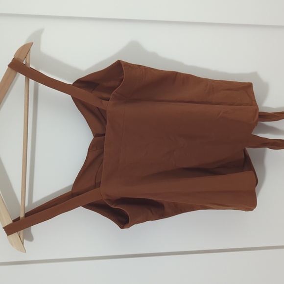 Tie front cropped blouse - Picture 4 of 4